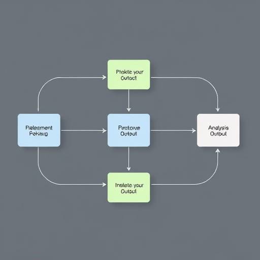 Diagramma del processo di analisi e diagnosi, che mostra l'input dei dati, l'analisi e l'output con le aree di miglioramento.
