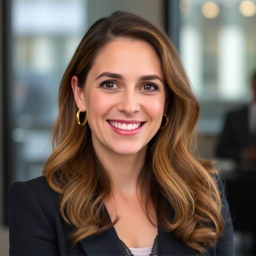 Foto ritratto di Valentina Neri, CFO di Theta Investments, con uno sguardo analitico e un'aria di competenza finanziaria.