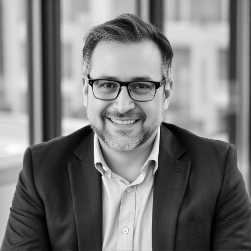 Ritratto di Marco Bianchi, Senior Consultant di Innovazione & Crescita, in posa rilassata con le braccia conserte.